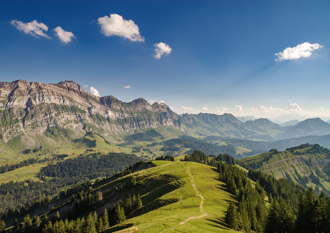 Blick vom Kronberg auf den Säntis, Appenzell-Innerrhoden