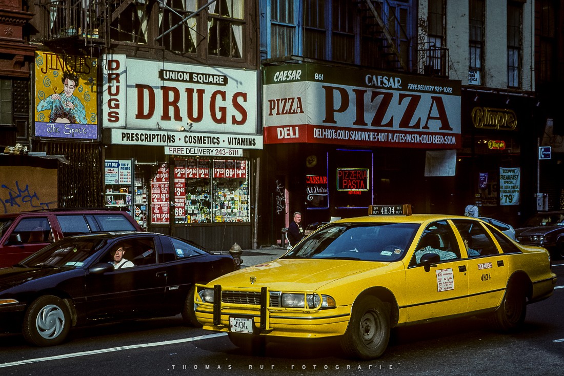 Eines der legendären yellow cab Taxis