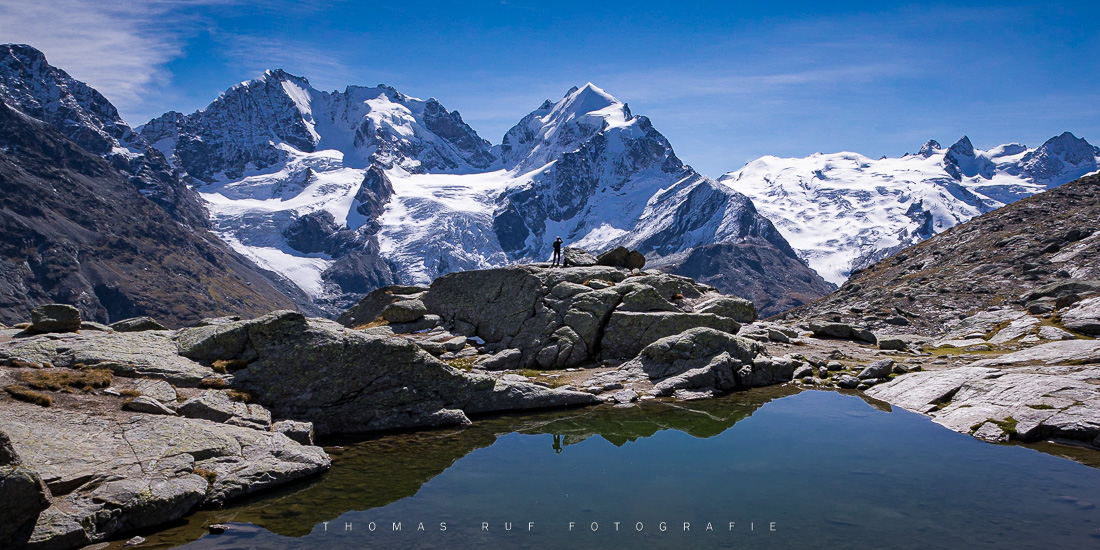 Fuorcla Surlej, Piz Bernina und Piz Roseg GR